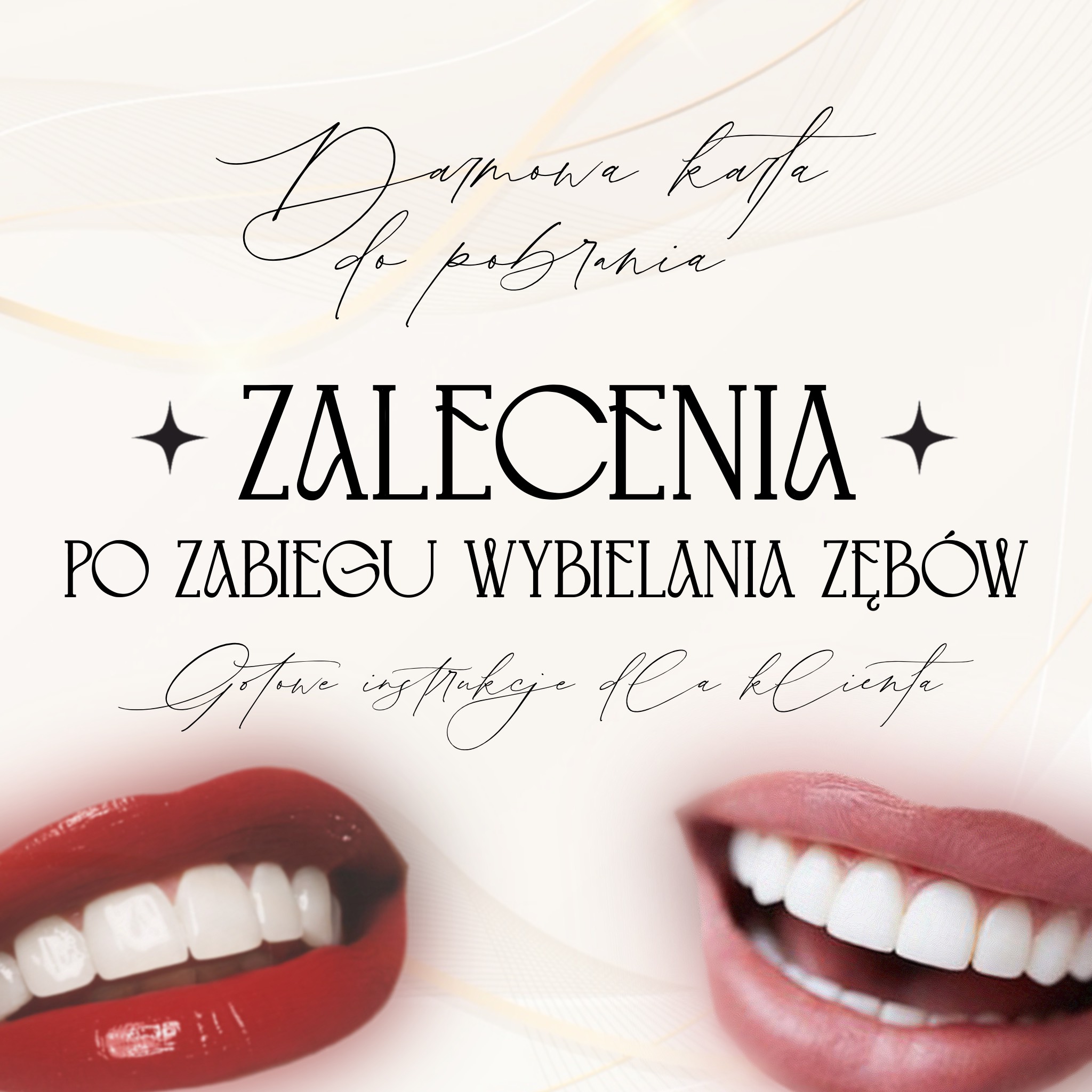 Zalecenia po zabiegu wybielania zębów